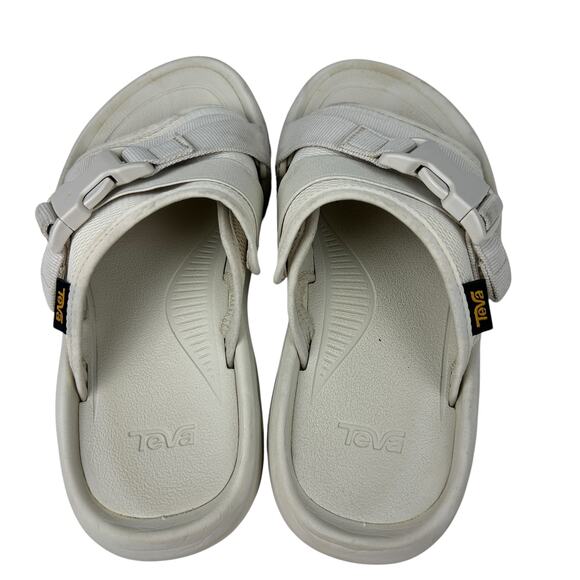 Teva Gorpcore Khaki Tan Padded Slide Sandals 6 - Picture 3 of 6